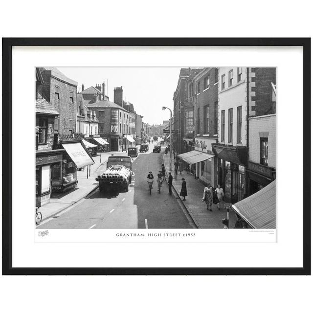 'Grantham, High Street C1955' - Picture Frame Photograph Print on Paper The Francis Frith Collection Size: 43.5cm H x 53.4cm W x 2.3cm D on Productcaster.