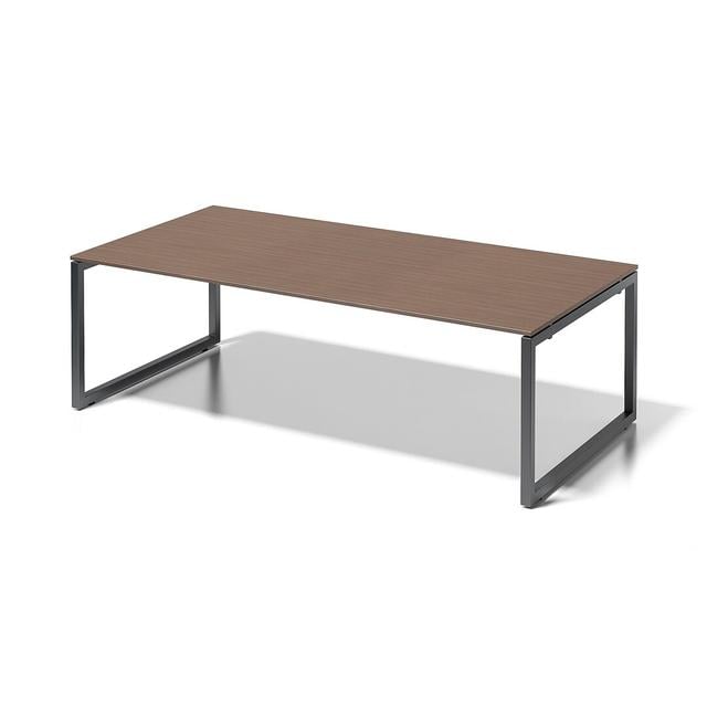 Wangenschreibtisch Cito Bisley Farbe: Grau/Eiche, Größe: 74 cm H x 240 cm B x 120 cm T on Productcaster.