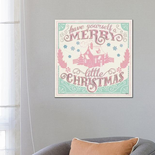 Merry Little Christmas V Vintage by Janelle Penner - Wrapped Canvas Print The Seasonal Aisle Size: 66.04cm H x 66.04cm W x 3.81cm D on Productcaster.