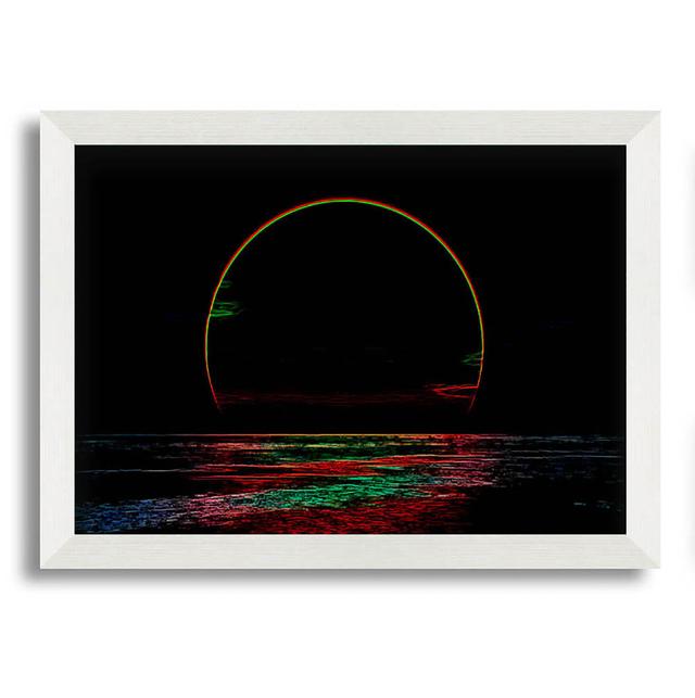 Big Moon - Single Picture Frame Art Prints Ebern Designs Size: 29.7cm H x 42cm W on Productcaster.