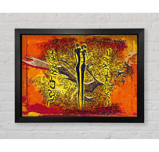 African Tribal Art 24 Framed Print Wall Art Ivy Bronx Size: 84.1cm H x 118.9cm W x 3.4cm D, Format: Black Framed Paper on Productcaster.