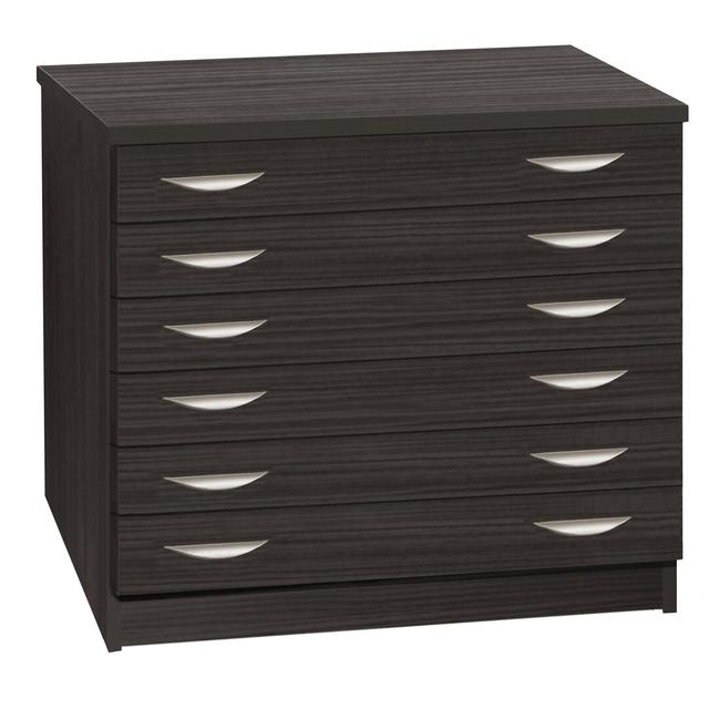 Brendalyn 6 -Drawer Storage Cabinet Ebern Designs Finish: Black Havana on Productcaster.