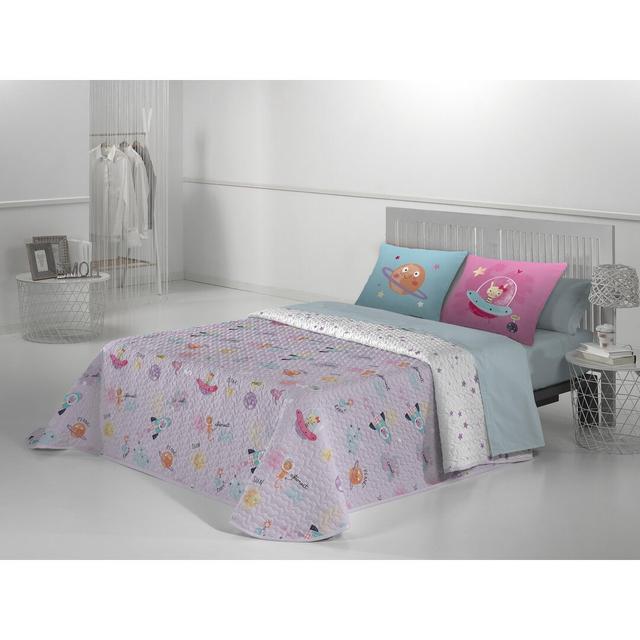 Mosquera Quilt Zoomie Kids Colour: Mauve, Size: 270cm W x 270cm L on Productcaster.