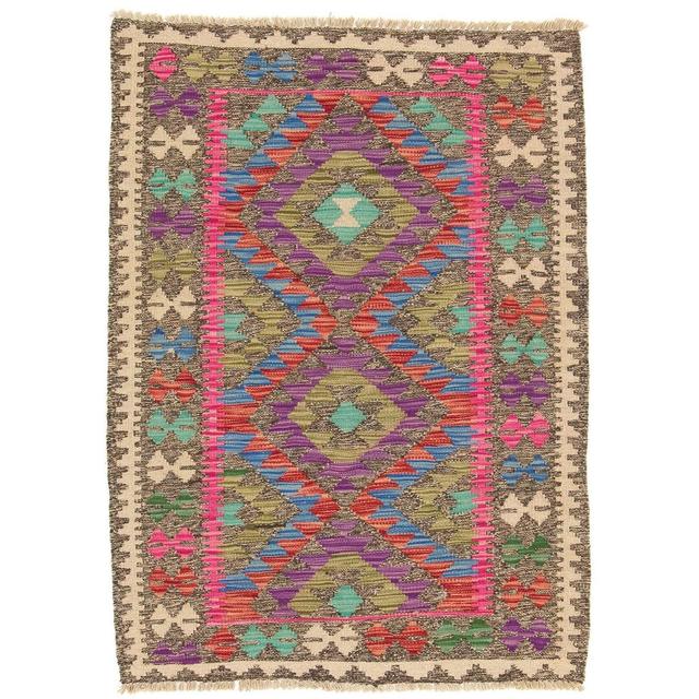 Handwoven Kilim Wool Brown Rug Carpetfine on Productcaster.