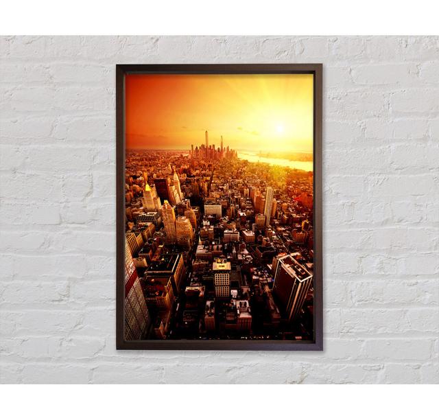 Sonnenaufgang über New York City - Druck Bright Star Größe: 118,9 cm H x 84,1 cm B on Productcaster.