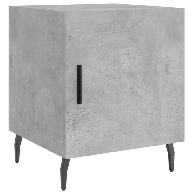 Meggin Bedside Table 17 Stories Colour: Concrete Grey on Productcaster.