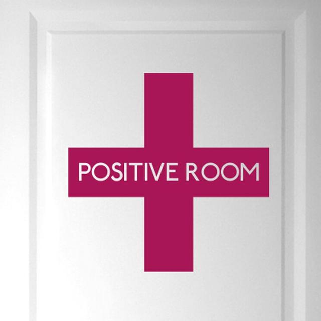 Positive Room Door Wall Sticker Maturi Colour: Violet on Productcaster.