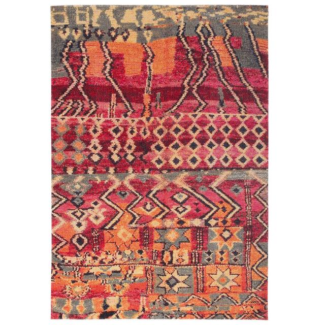 Portillo Red/Grey Rug Gracie Oaks Rug Size: Rectangle 200 x 290cm on Productcaster.