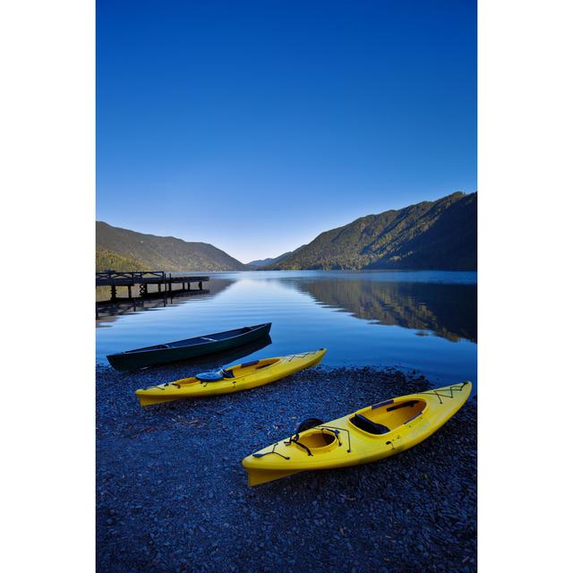 Water Sport Kayak At Lake by YinYang - Print Alpen Home Size: 91cm H x 61cm W x 3.8cm D on Productcaster.