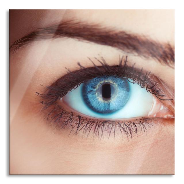 Woman'S Eye - Unframed Photograph on Glass Brayden Studio Size: 60cm H x 60cm W x 0.4cm D on Productcaster.