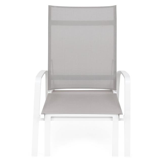 Harley-Austin 194Cm Long Reclining Single Sun Lounger 17 Stories Colour (Frame): White on Productcaster.