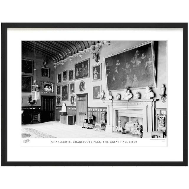 Charlecote, Charlecote Park, The Great Hall C1890 by Francis Frith - Single Picture Frame Print The Francis Frith Collection Size: 60cm H x 80cm W x 2 on Productcaster.