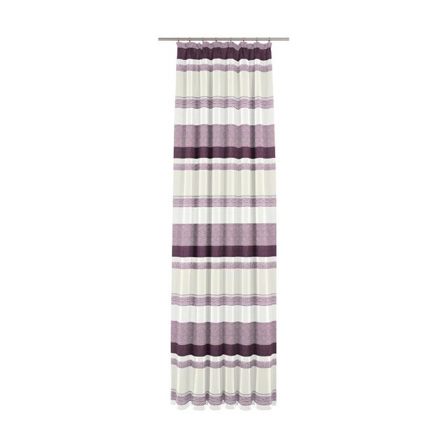 Pennington Cotton Blend Room Darkening Pinch Pleat Curtain Panel Latitude Run Size: 225cm H x 135cm W, Colour: Purple on Productcaster.