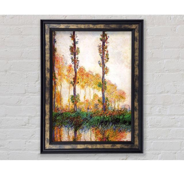 Claude Monet Poplars In Autumn 2 - Single Picture Frame Art Prints Bright Star Size: 142.2cm H x 84.1cm W x 8cm D on Productcaster.