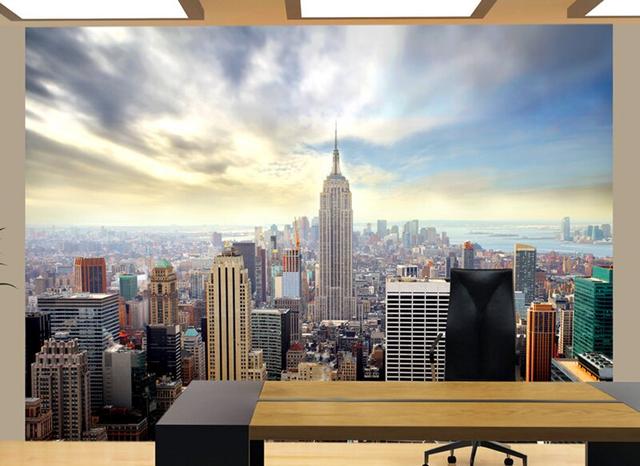 Glatte Fototapete View on Empire State Building East Urban Home Größe: 350 cm x 270 cm on Productcaster.