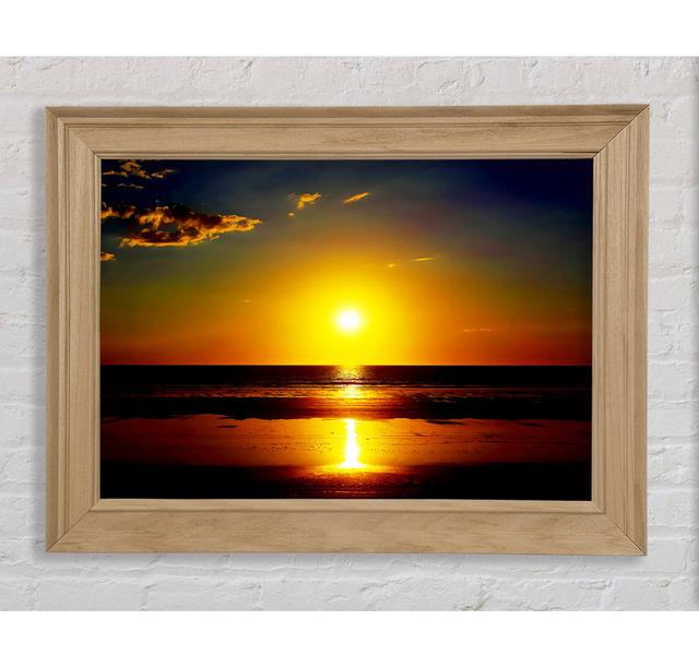 Piercing Yellow Sun Refections - Single Picture Frame Print Bright Star Size: 59.7cm H x 84.1cm W x 8 cm D on Productcaster.