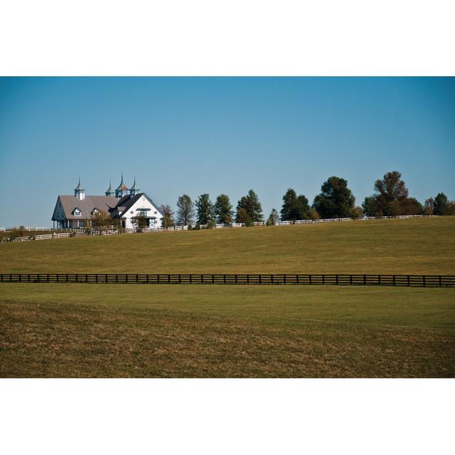 Stable at Keenland - Wrapped Canvas Art Prints Brambly Cottage Size: 51cm H x 76cm W x 3.8cm D on Productcaster.