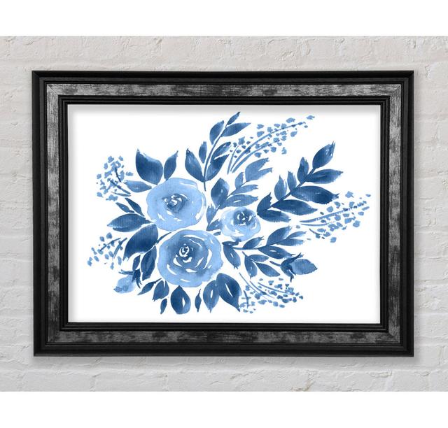 Blue Flower Time - Print Bright Star Size: 100cm H x 141.4cm W x 8cm D on Productcaster.