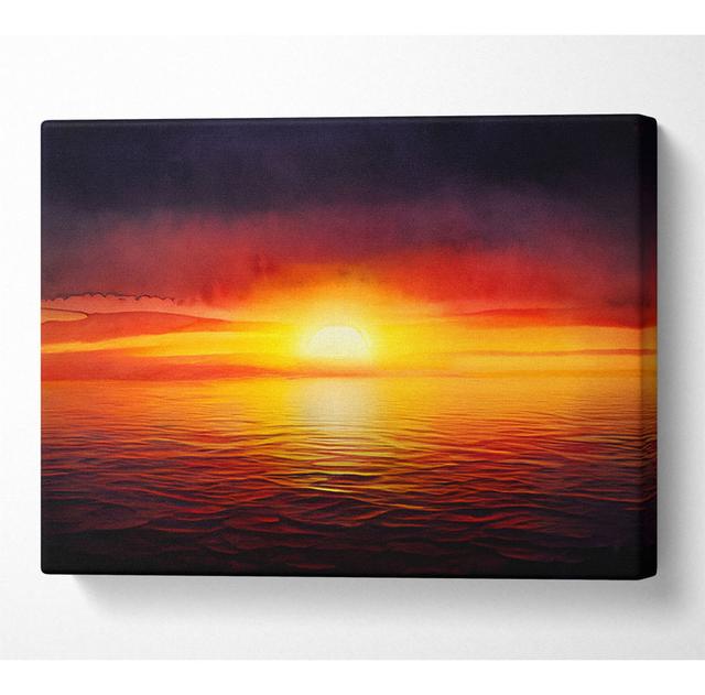 As the Sun Goes to Sleep - Wrapped Canvas Art Prints House of Hampton Size: 50.8cm H x 81.3cm W x 10cm D on Productcaster.