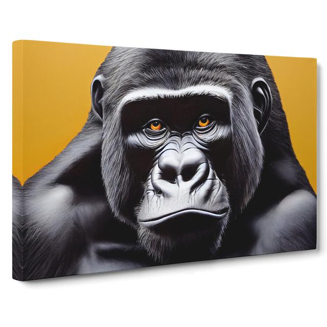 Modern Gorilla Art Vol.5 - Wrapped Canvas Print Latitude Vive Size: 50cm H x 76cm W x 3cm D on Productcaster.