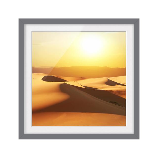 The Desert of Saudi Arabia - Picture Frame Graphic Art Gracie Oaks Frame Option: Grey Framed on Productcaster.