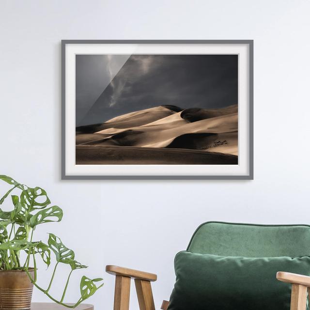 Colorado Dunes - Picture Frame Photograph Gracie Oaks Size: 30cm H x 40cm W x 2cm D, Frame Option: Grey Framed on Productcaster.