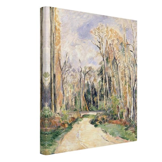 Path at the Entrance to the Forest by Paul Cézanne - Wrapped Canvas Graphic Art Print East Urban Home Size: 100cm H x 75cm W x 2cm D on Productcaster.