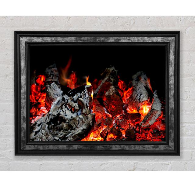 Fire Framed Print Bright Star Size: 59.7cm H x 84.1cm W x 8cm D on Productcaster.