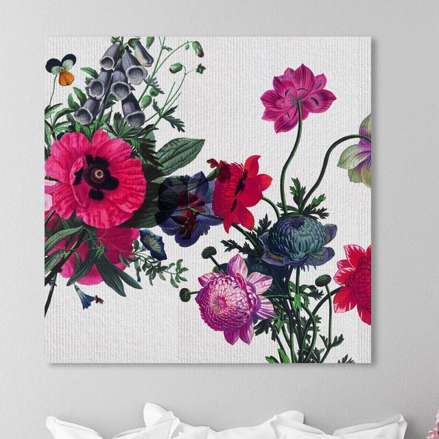 'Vintage Florals II' Graphic Art on Wrapped Canvas East Urban Home Size: 61 cm H x 61 cm W x 3.8 cm D on Productcaster.