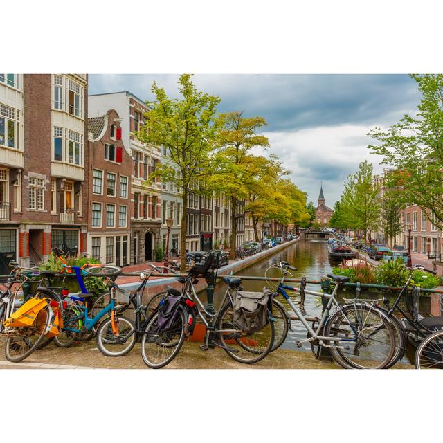 Amsterdam Canal and Bridge - Wrapped Canvas Photograph 17 Stories Size: 20cm H x 30cm W on Productcaster.