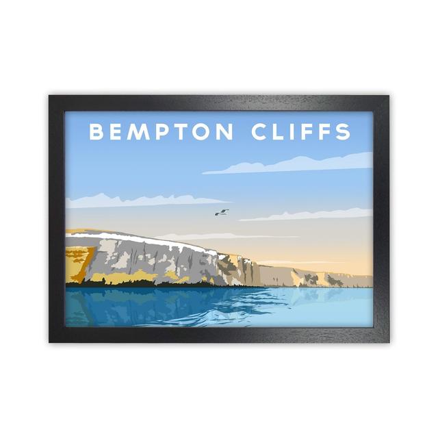 Bempton Cliffs by Richard O'Neill - Print Corrigan Studio Size: 24cm H x 34cm W x 3cm D, Format: Black Framed on Productcaster.