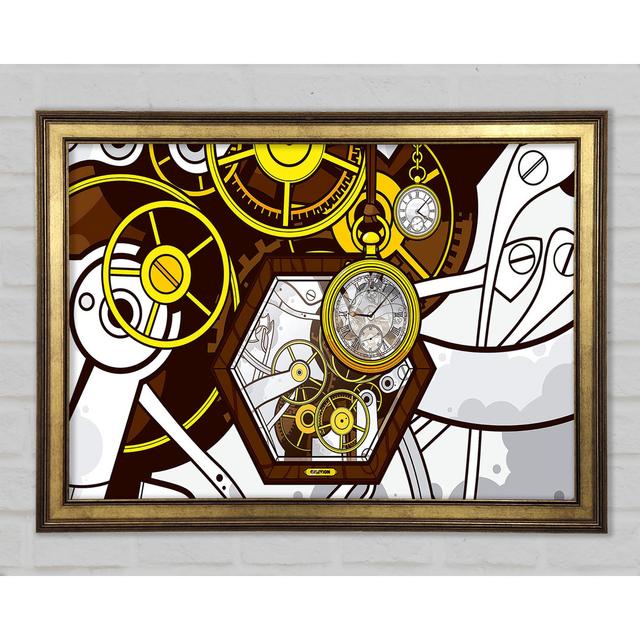 Clocks Framed Print Williston Forge Size: 42cm H x 59.7cm W x 1.5cm D on Productcaster.