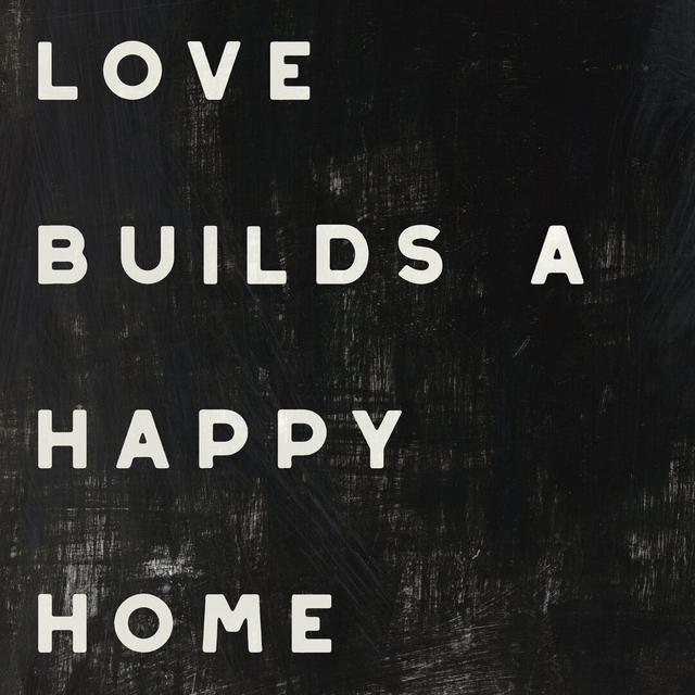 Lovely Home I by wild Apple Portfolio - Wrapped Canvas Typography Print Happy Larry Size: 30cm H x 30cm W on Productcaster.