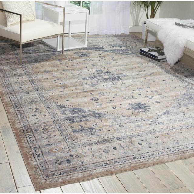 Jeremie Beige Rug Fleur De Lis Living Rug Size: Rectangle 160 x 231cm on Productcaster.