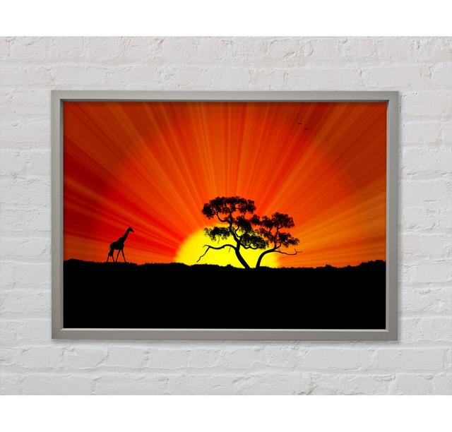 African Sunblaze - Single Picture Frame Art Prints on Canvas 17 Stories Size: 59.7cm H x 84.1cm W on Productcaster.