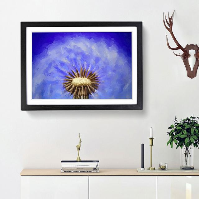 Swirling Dandelion Seeds in Abstract - Picture Frame Graphic Art Print East Urban Home Size: 27cm H x 36cm W x 2cm D, Frame Option: Black Framed on Productcaster.