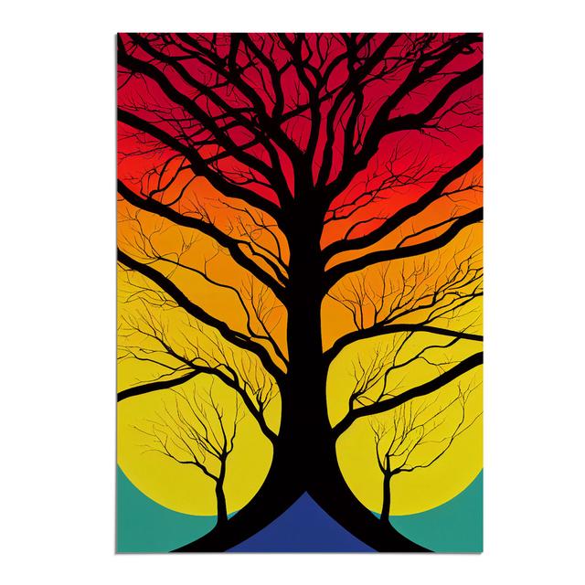 Vibrant Abstract Trees No.5 Alpen Home Matte Colour: No Matte, Size: 59.4cm H x 42cm W x 3cm D, Format: Paper on Productcaster.