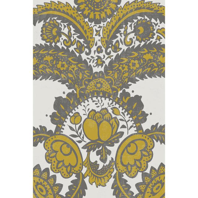 Graphic Damask VI - Wrapped Canvas Graphic Art Rosalind Wheeler Size: 30cm H x 20cm W x 3.8cm D on Productcaster.