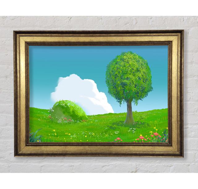 The Round Tree Summer Skies - Single Picture Frame Art Prints Bright Star Size: 84.1cm H x 118.9cm W on Productcaster.