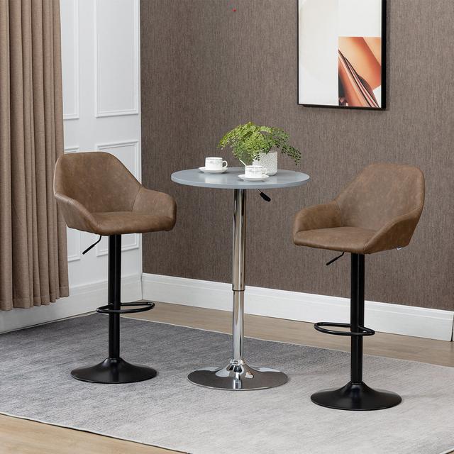 Bar Stools Corrigan Studio Seat Colour: Dark Brown on Productcaster.