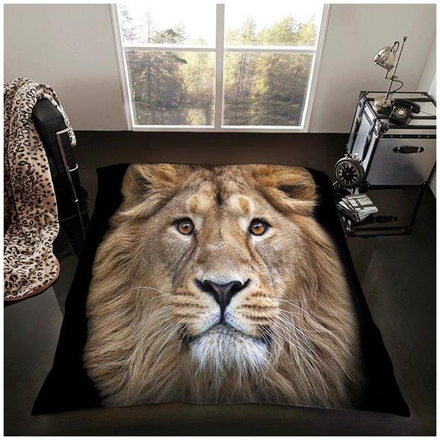 Gormley 3D Printed Lion Throw World Menagerie Size: W200 x L240cm on Productcaster.