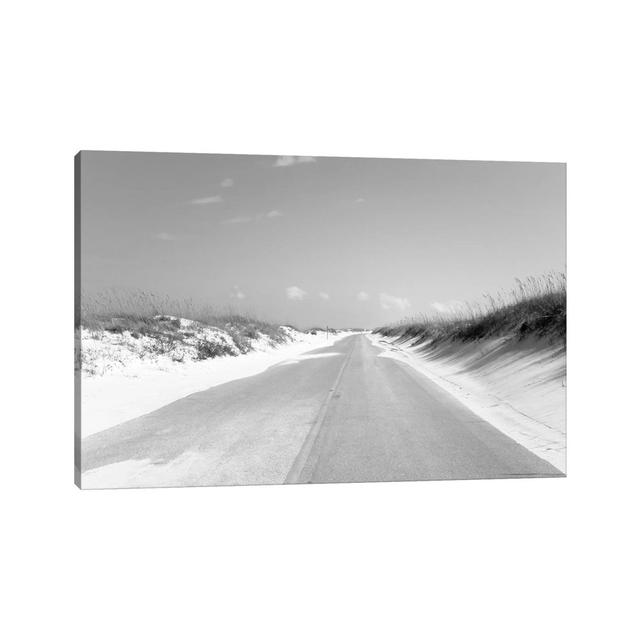 Road Passing Through Sand Dunes, Perdido Key Area, Gulf Islands National Seashore, Pensacola, Florida, USA - Wrapped Canvas Print Alpen Home Size: 30. on Productcaster.