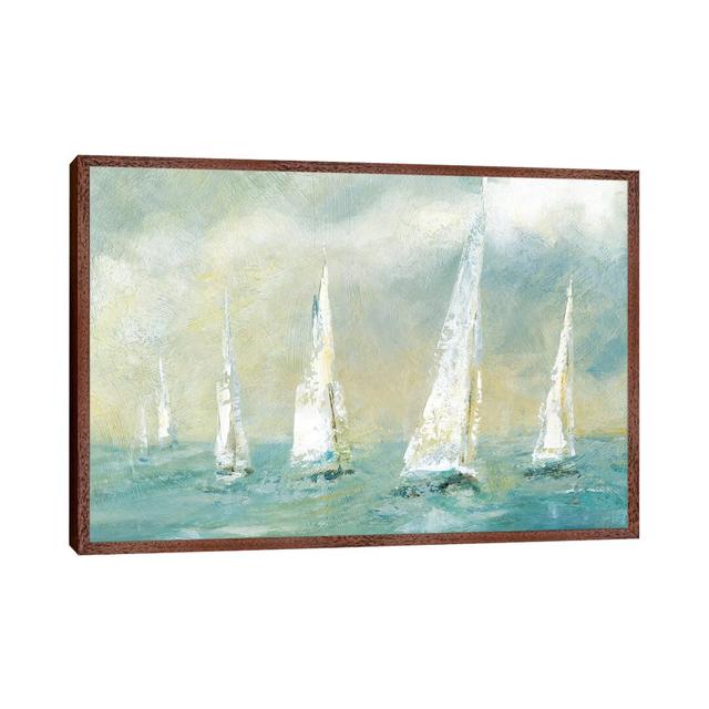 Ocean Breeze by Carol Robinson - Painting on Canvas Ebern Designs Size: 66.04cm H x 101.6cm W x 3.81cm D, Format: Classic Brown Wood Framed on Productcaster.