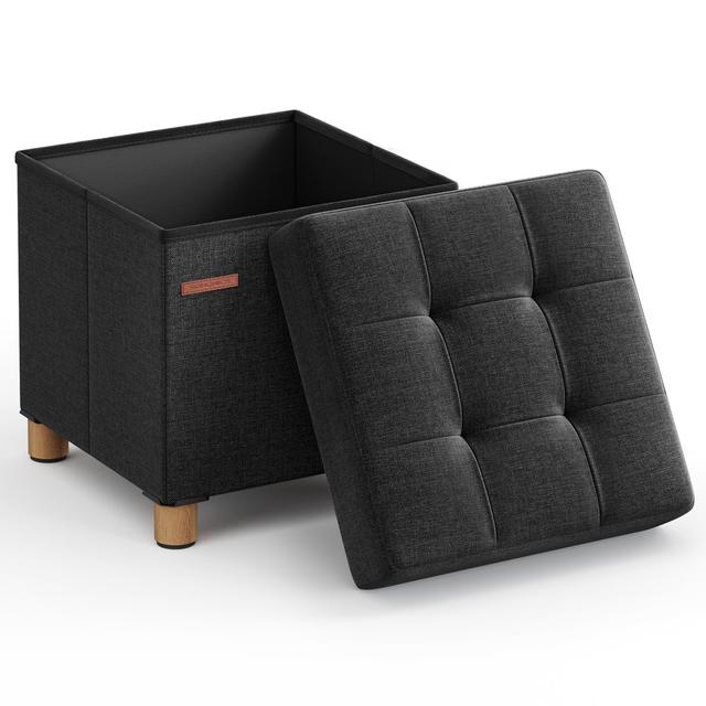 Hocker Adaniel Fairmont Park Polsterfarbe: Tintenschwarz on Productcaster.