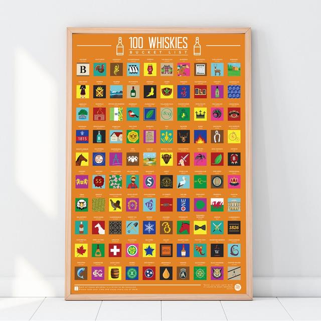 100 Whiskies - No Frame Print East Urban Home on Productcaster.