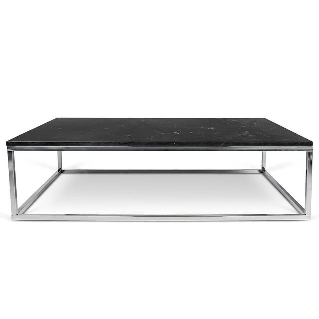 Manitoba Coffee Table Wrought Studio Base Finish: Chrome on Productcaster.