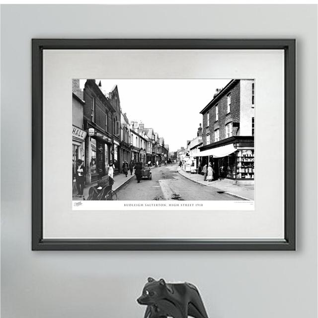 'Budleigh Salterton, High Street 1918' - Picture Frame Photograph Print on Paper The Francis Frith Collection Size: 60cm H x 80cm W x 2.3cm D on Productcaster.