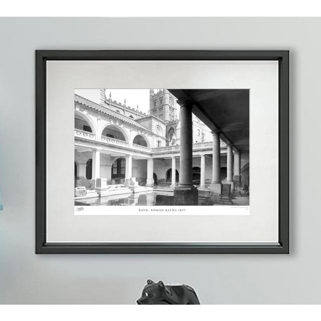 'Bath, Roman Baths 1897' - Picture Frame Photograph Print on Paper The Francis Frith Collection Size: 28cm H X 36cm W x 2cm D on Productcaster.