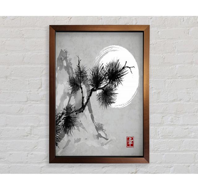 Japanese Sunset Tree - Single Picture Frame Art Prints Bright Star Size: 84.1cm H x 59.1cm W on Productcaster.