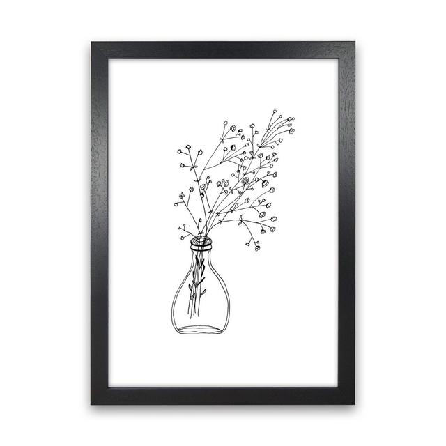 White Flowers by Carissa Tanton - Print Ophelia & Co. Size: 63cm H x 46cm W x 3cm D, Frame Option: Black Framed on Productcaster.